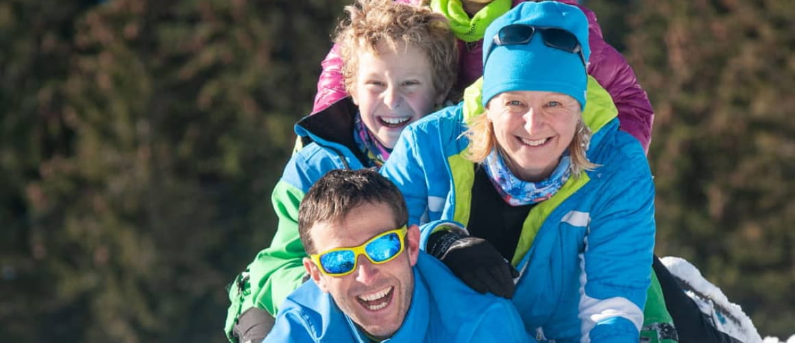 Neige en famille dans le massif des Vosges