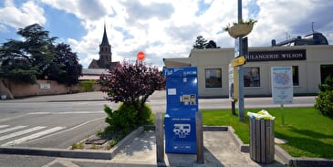Wohnmobil-Abstellplatz mit Serviceeinrichtungen