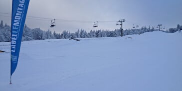 Ski fahren im Col de la Schlucht