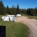 Wohnmobilstellplatz beim Terrasses du Lac Blanc