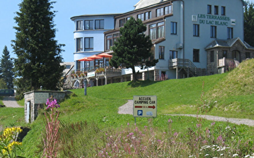 Wohnmobilstellplatz beim Terrasses du Lac Blanc