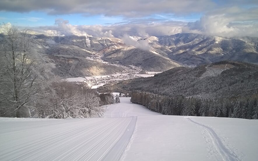 Skifahren in Schlumpf