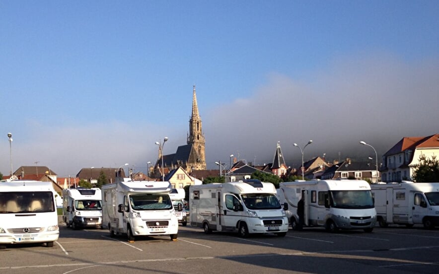 Wohnmobil Entsorgungstation : parking du Centre