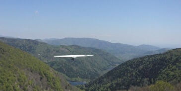 Gleitschirm mit Pent-Air fliegt